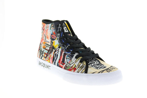 DC Basquiat Manual Hi Mens Beige Collaboration & Limited Sneakers Shoes 