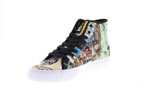 DC Basquiat Manual Hi Mens Beige Collaboration & Limited Sneakers Shoes 