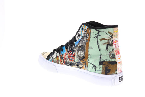DC Basquiat Manual Hi Mens Beige Collaboration & Limited Sneakers Shoes 