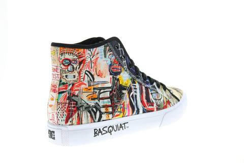 DC Basquiat Manual Hi Mens Beige Collaboration & Limited Sneakers Shoes 