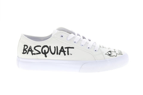 DC Basquiat Manual Mens White Collaboration & Limited Sneakers Shoes 