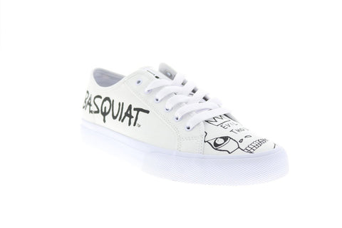 DC Basquiat Manual Mens White Collaboration & Limited Sneakers Shoes 
