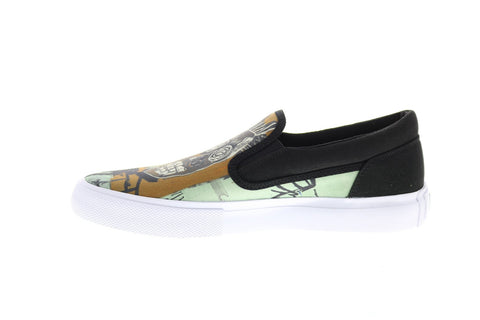 DC Basquiat Manual Slip Mens Black Collaboration & Limited Sneakers Shoes 