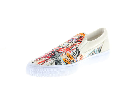 DC Basquiat Manual Slip Mens White Collaboration & Limited Sneakers Shoes 