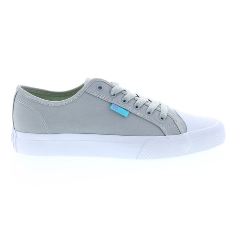 DC Manual RT Cat & Cloud Mens Gray Canvas Skate Inspired Sneakers Shoes