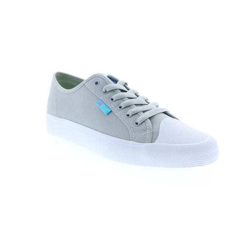 DC Manual RT Cat & Cloud Mens Gray Canvas Skate Inspired Sneakers Shoes