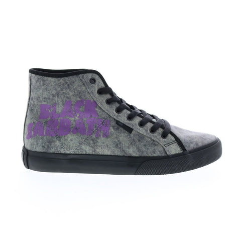 DC Black Sabbath Manual HI Mens Gray Collaboration & Limited Sneakers Shoes