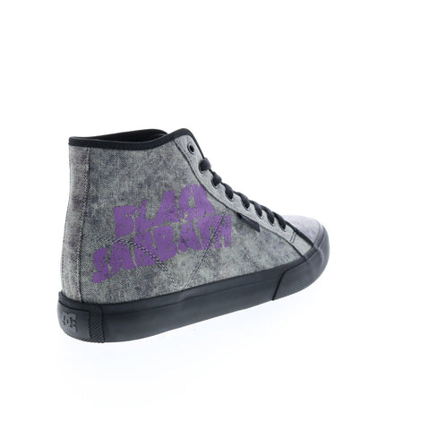 DC Black Sabbath Manual HI Mens Gray Collaboration & Limited Sneakers Shoes