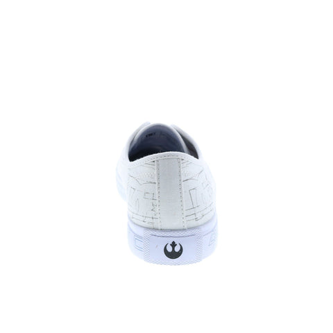 DC Star Wars Manual Mens White Canvas Lace Up Skate Inspired Sneakers Shoes
