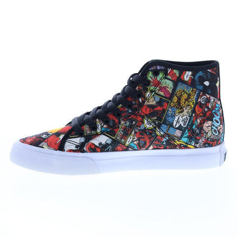 DC Deadpool Manual HI ADYS300748-BK5 Mens Black Canvas Skate Sneakers Shoes