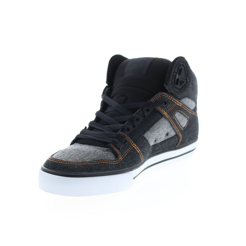DC Pure High-Top WC ADYS400043-1AB Mens Black Skate Inspired Sneakers Shoes