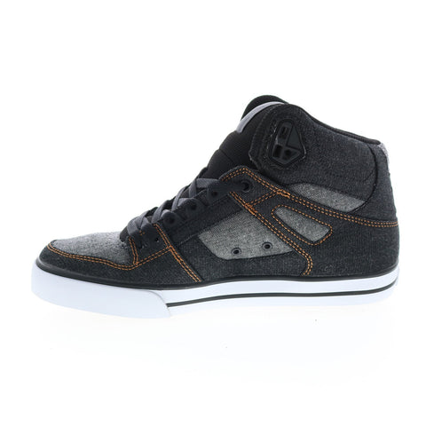 DC Pure High-Top WC ADYS400043-1AB Mens Black Skate Inspired Sneakers Shoes