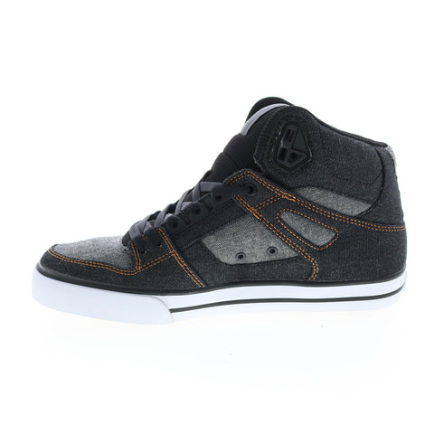 DC Pure High-Top WC ADYS400043-1AB Mens Black Skate Inspired Sneakers Shoes