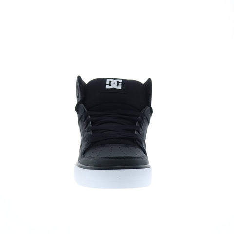 DC Pure High-Top WC ADYS400043-KWA Mens Black Leather Skate Sneakers Shoes