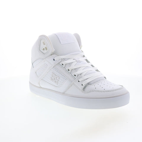 DC Pure High Top Wc ADYS400043-WGY Mens White Skate Inspired Sneakers Shoes