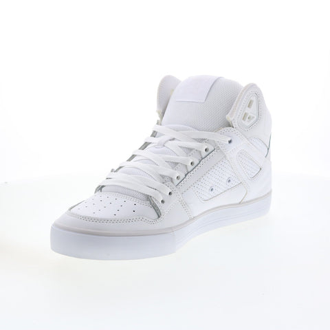 DC Pure High Top Wc ADYS400043-WGY Mens White Skate Inspired Sneakers Shoes