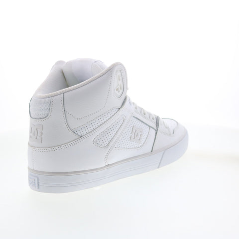 DC Pure High Top Wc ADYS400043-WGY Mens White Skate Inspired Sneakers Shoes
