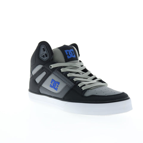 DC Pure High-Top WC Mens Black Leather Skate Inspired Sneakers Shoes