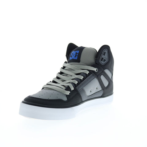 DC Pure High-Top WC Mens Black Leather Skate Inspired Sneakers Shoes