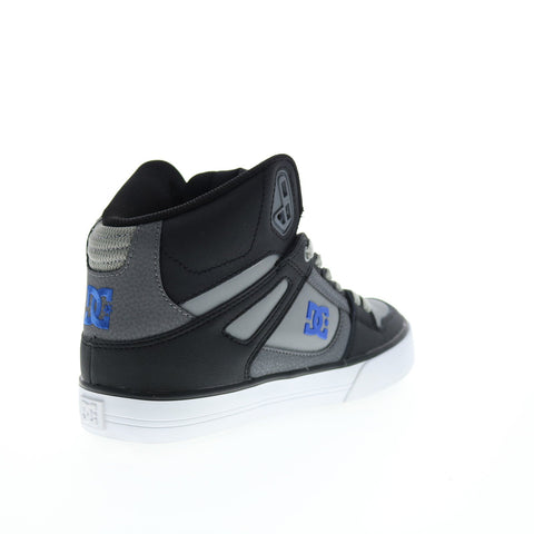 DC Pure High-Top WC Mens Black Leather Skate Inspired Sneakers Shoes