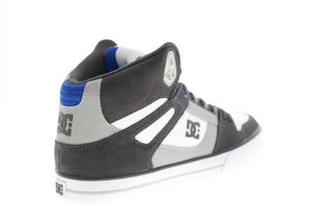 DC Pure High-Top WC ADYS400043-XSWB Mens Gray Skate Inspired Sneakers Shoes