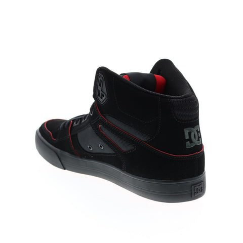 DC Pure High-Top WC ADYS400043-XKRW Mens Black Suede Skate Sneakers Shoes