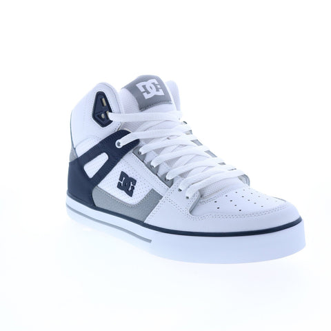 DC Pure High-Top WC ADYS400043-WNY Mens White Leather Skate Inspired Sneakers Shoes