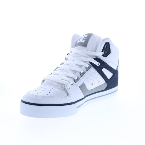 DC Pure High-Top WC ADYS400043-WNY Mens White Leather Skate Inspired Sneakers Shoes