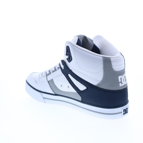DC Pure High-Top WC ADYS400043-WNY Mens White Leather Skate Inspired Sneakers Shoes
