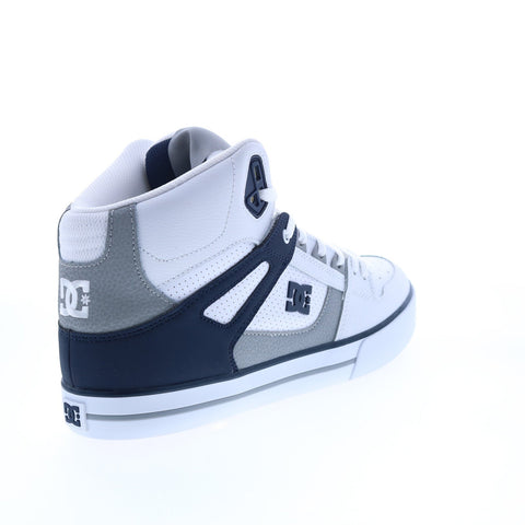 DC Pure High-Top WC ADYS400043-WNY Mens White Leather Skate Inspired Sneakers Shoes