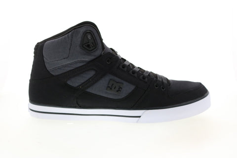 DC Pure High-Top WC TX SE ADYS400046 Mens Black Skate Sneakers