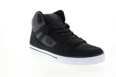 DC Pure High-Top WC TX SE ADYS400046 Mens Black Skate Sneakers Shoes