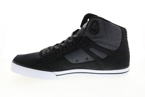 DC Pure High-Top WC TX SE ADYS400046 Mens Black Skate Sneakers Shoes