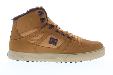 DC Pure HT WC SE ADYS400047 Mens Brown Nubuck Leather Skate Sneakers Shoes