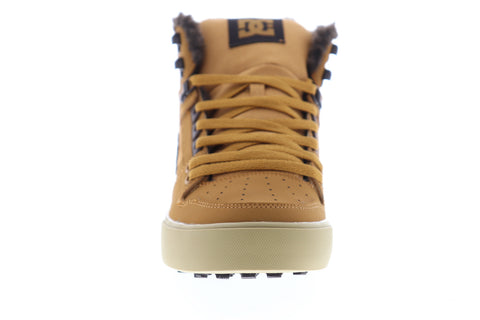 DC Pure HT WC SE ADYS400047 Mens Brown Nubuck Leather Skate Sneakers Shoes