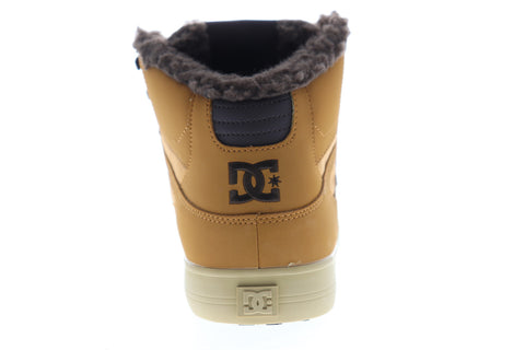 DC Pure HT WC SE ADYS400047 Mens Brown Nubuck Leather Skate Sneakers Shoes