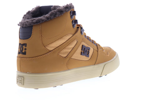 DC Pure HT WC SE ADYS400047 Mens Brown Nubuck Leather Skate Sneakers Shoes