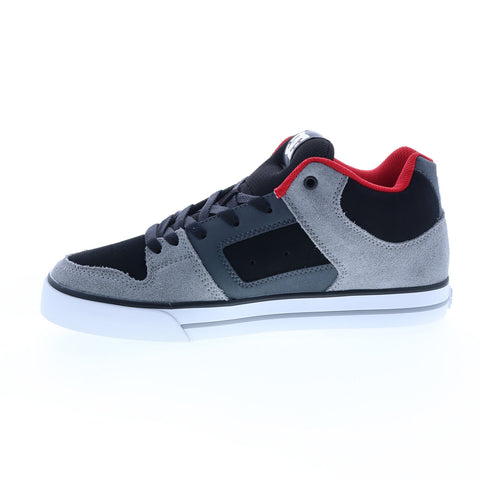 DC Pure Mid ADYS400082-BYR Mens Gray Suede Skate Inspired Sneakers Shoes