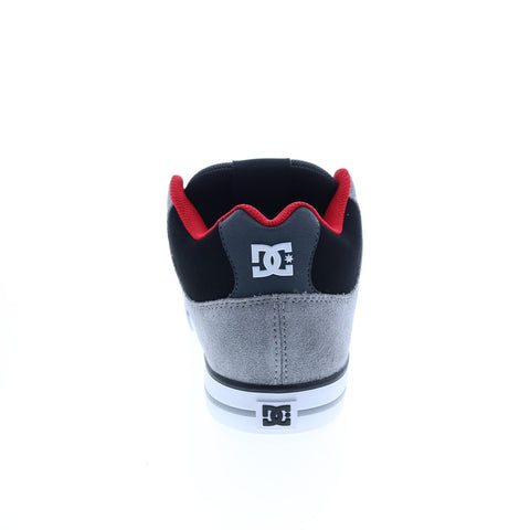 DC Pure Mid ADYS400082-BYR Mens Gray Suede Skate Inspired Sneakers Shoes