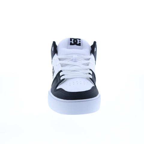 DC Pure Mid ADYS400082-WBI Mens White Leather Skate Inspired Sneakers Shoes