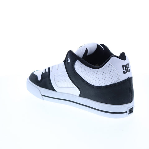 DC Pure Mid ADYS400082-WBI Mens White Leather Skate Inspired Sneakers Shoes