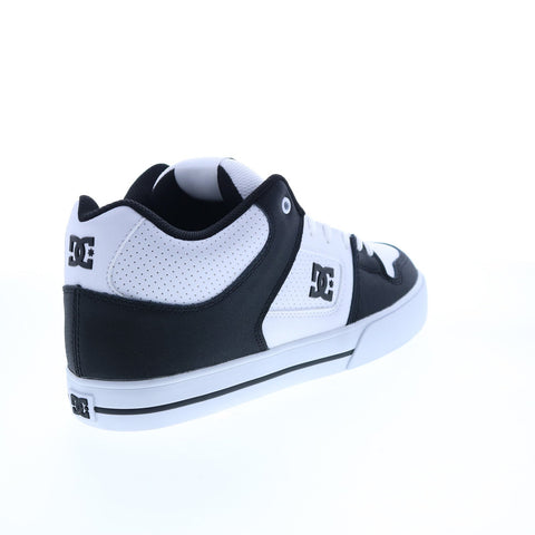 DC Pure Mid ADYS400082-WBI Mens White Leather Skate Inspired Sneakers Shoes