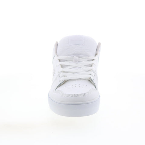 DC Pure Mid ADYS400082-WGY Mens White Leather Skate Inspired Sneakers Shoes