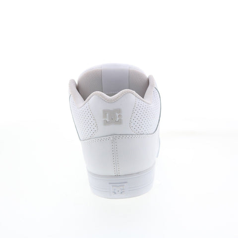 DC Pure Mid ADYS400082-WGY Mens White Leather Skate Inspired Sneakers Shoes