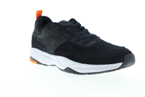 DC E.Tribeka SE ADYS700142 Mens Black Suede Low Top Lace Up Skate Sneakers Shoes