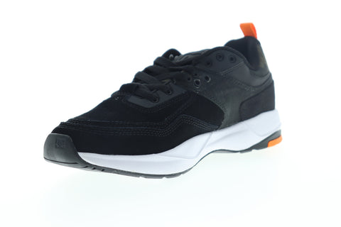 DC E.Tribeka SE ADYS700142 Mens Black Suede Low Top Lace Up Skate Sneakers Shoes