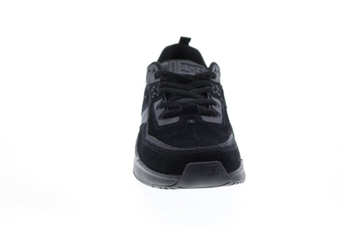 DC E.Tribeka ADYS700173 Mens Black Nubuck Skate Inspired Sneakers Shoes