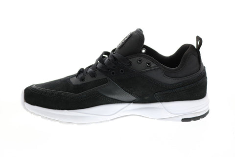 DC E.Tribeka ADYS700173 Mens Black Suede Skate Inspired Sneakers Shoes