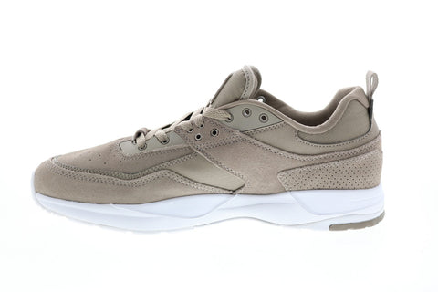 DC E.Tribeka ADYS700173 Mens Brown Nubuck Skate Inspired Sneakers Shoes