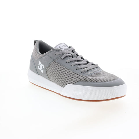 DC Transit ADYS700227-GRW Mens Gray Leather Skate Inspired Sneakers Shoes